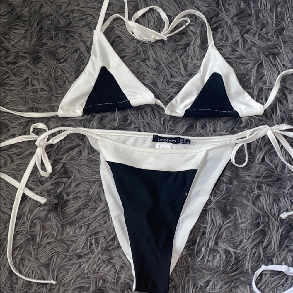 Satin triangle bikini 🤍3 for $12